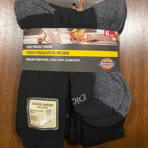 Dickies Dri-Tech crew socks pack of six